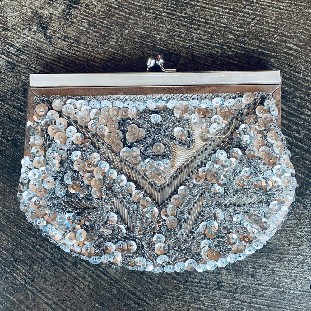 Vintage Partners Beaded Clutch Handbag